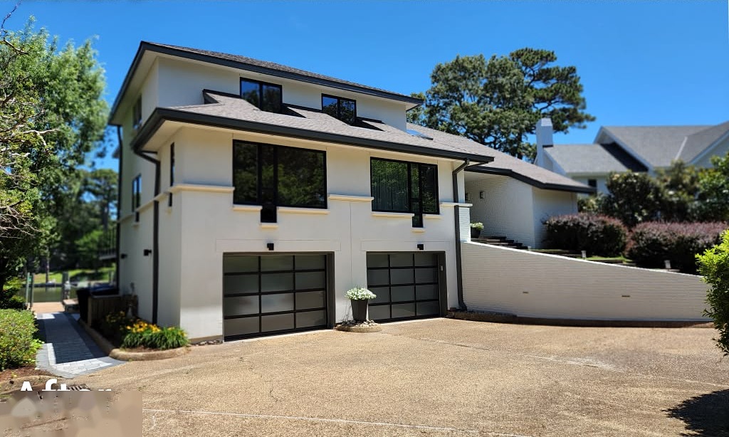 Modern Stucco Exterior & Architectural Facade - After