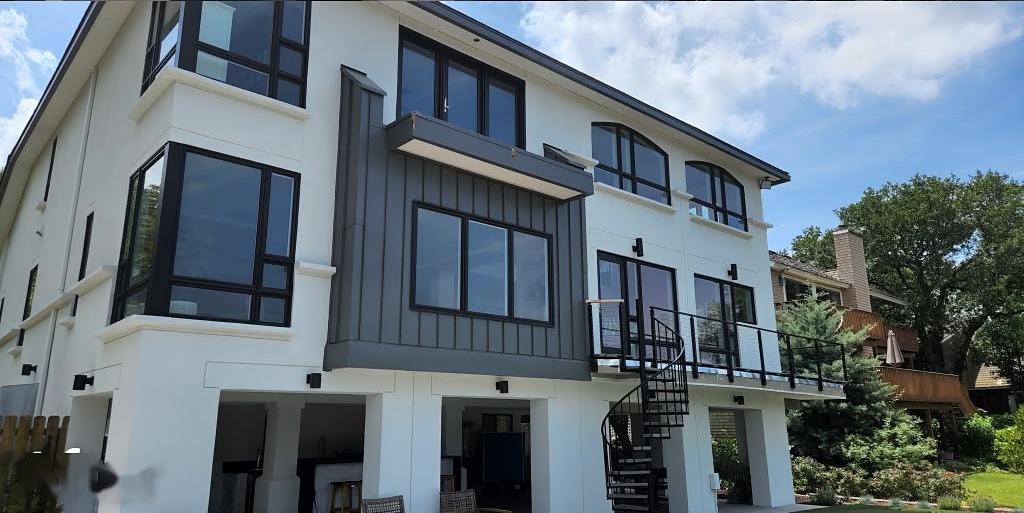 Rear Architectural Elevation & Sun Balcony - After
