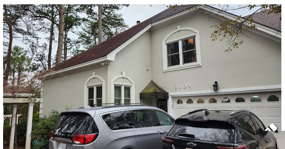 Two-Story Stucco Residence Exterior Repaint - Before